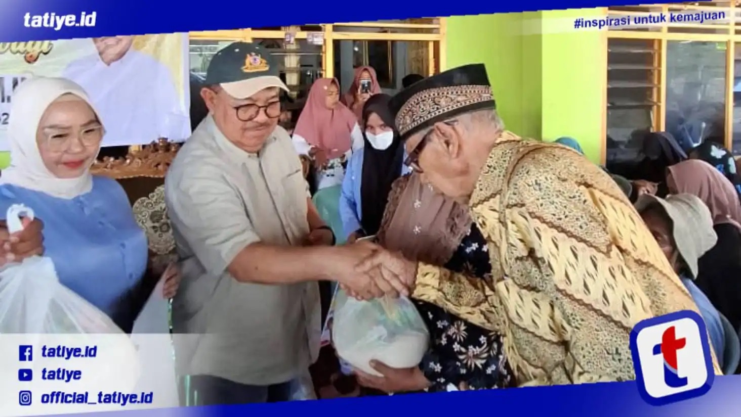 Genjot Angka Survey, Tonny Uloli Keliling Gorontalo Sambil Bagi Sembako